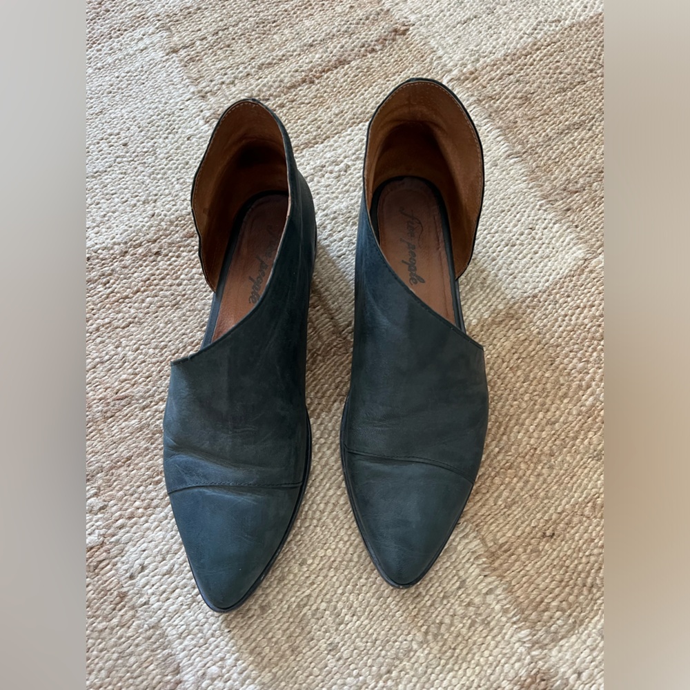 Free People Royale Flat Black Shoe